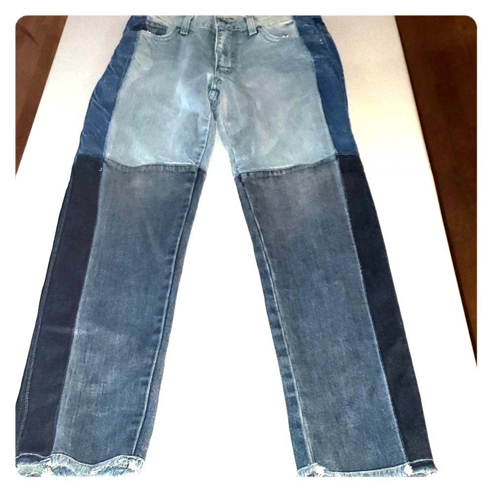 Revice High Rise Ankle Cropped Jeans